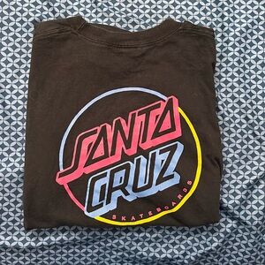 Black Santa Cruz Skateboards T shirt